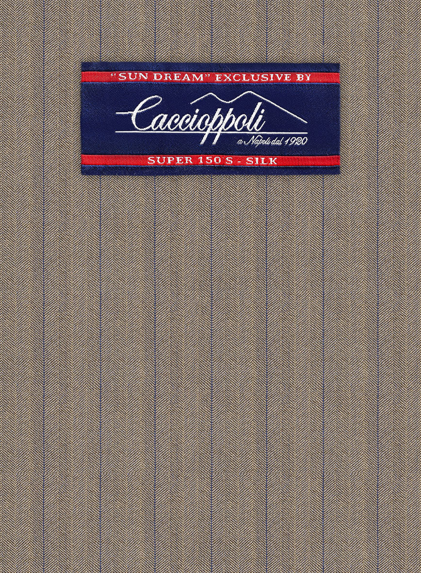 Caccioppoli Sun Dream Moltan Brown Wool Silk Jacket - Image 2