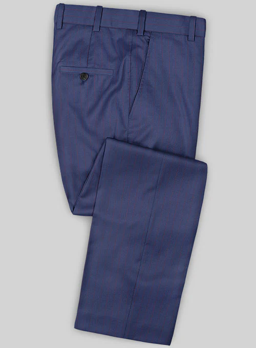Caccioppoli Sun Dream Oro Ink Blue Wool Silk Suit - Image 4