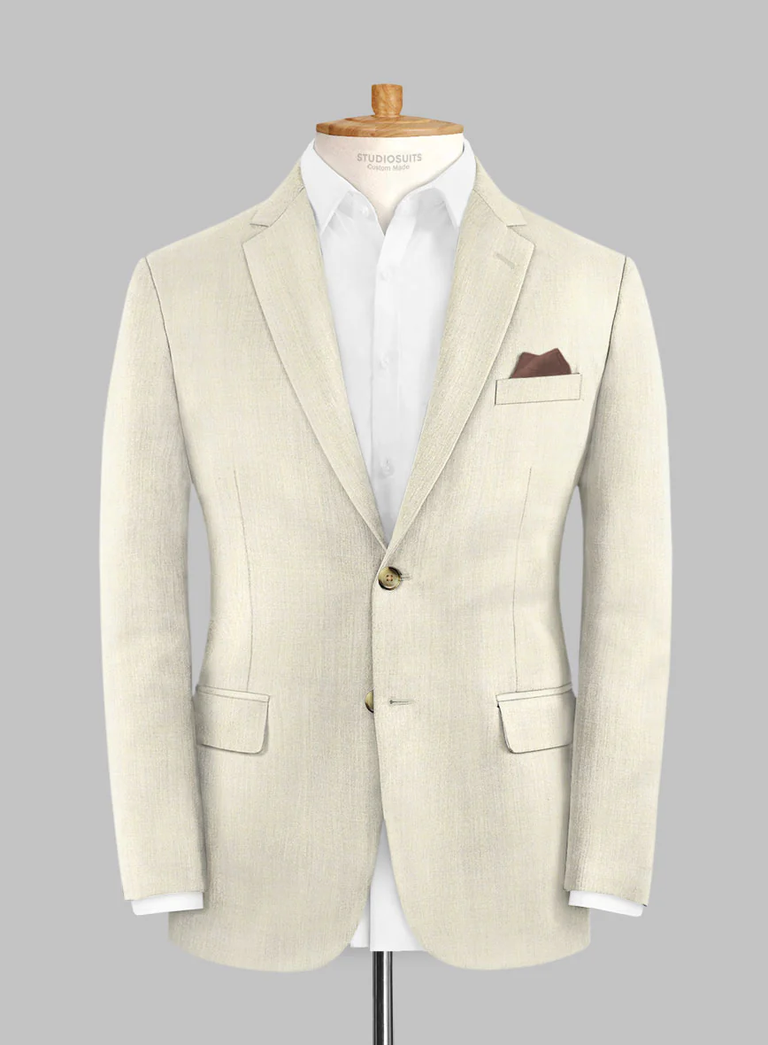 Caccioppoli Sun Dream Perpe Fawn Wool Suit - Image 3