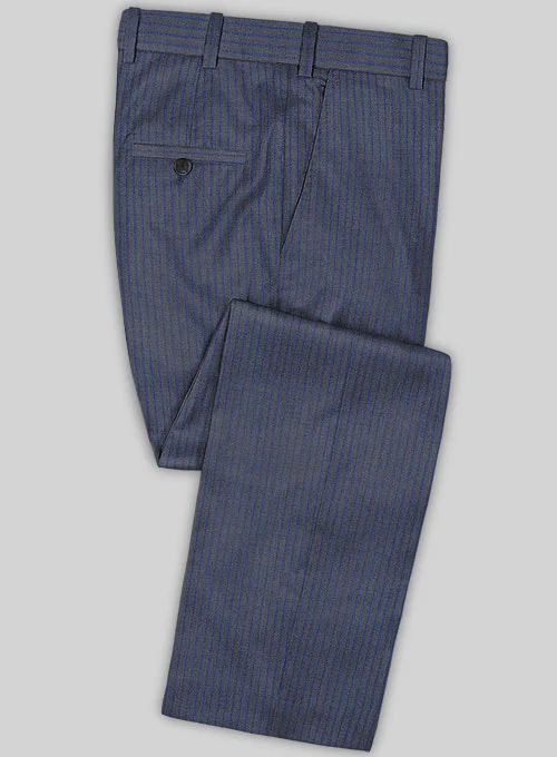 Caccioppoli Sun Dream Poreli Blue Wool Silk Suit - Image 4