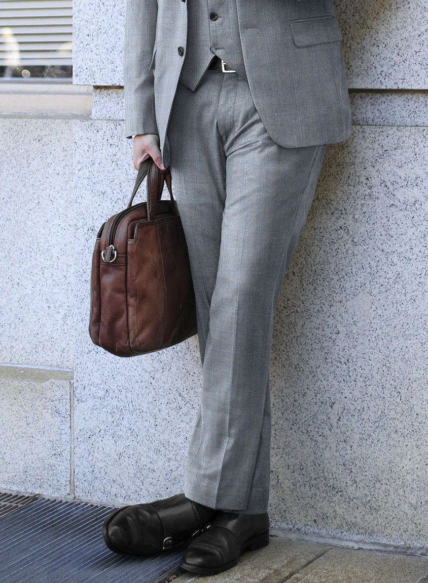 Caccioppoli Sun Dream Quirrt Light Blue Wool Silk Suit - Image 4