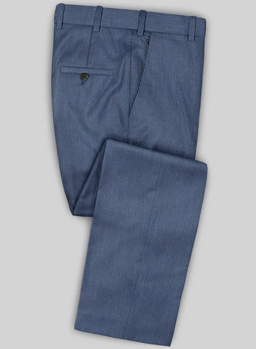 Caccioppoli Sun Dream Rafana Blue Wool Silk Suit - Image 4
