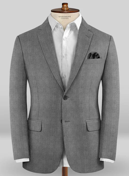 Caccioppoli Sun Dream Ridro Gray Wool Silk Suit - Image 3