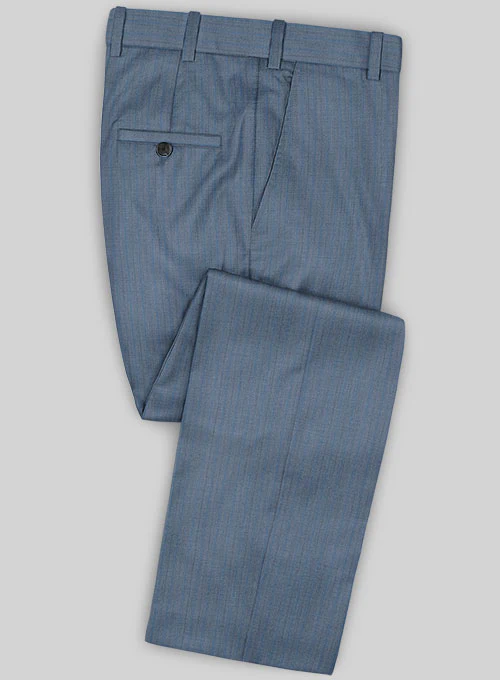 Caccioppoli Sun Dream Risca Blue Wool Silk Suit - Image 4