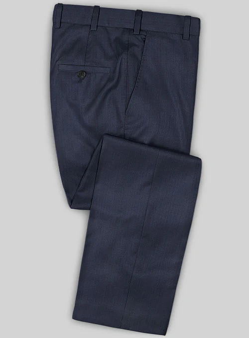 Caccioppoli Sun Dream Rizzo Dark Blue Wool Silk Suit - Image 4