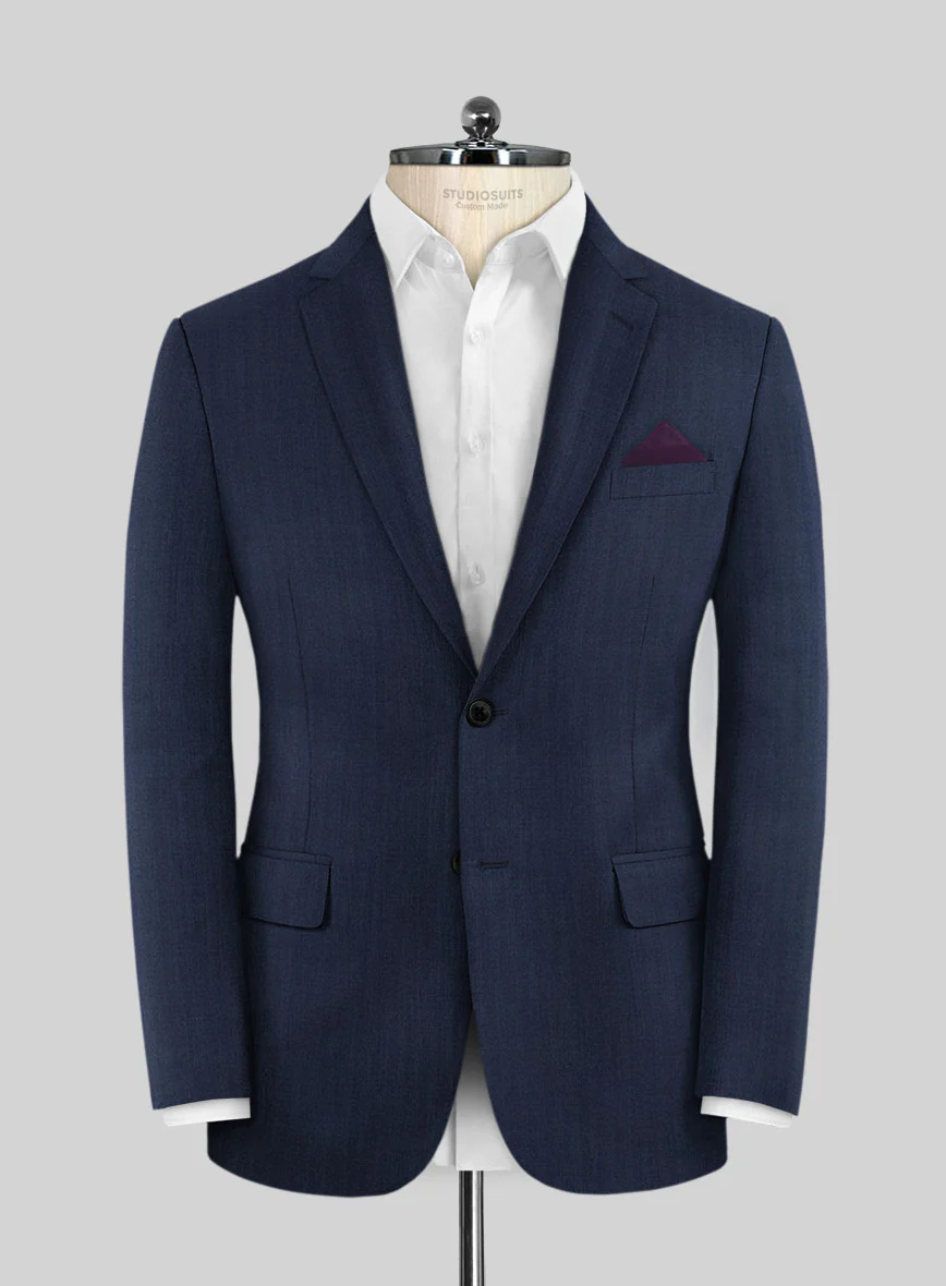 Caccioppoli Sun Dream Rogio Blue Wool Silk Suit - Image 3
