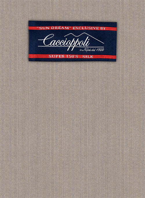 Caccioppoli Sun Dream Sinipo Brown Wool Silk Suit - Image 2