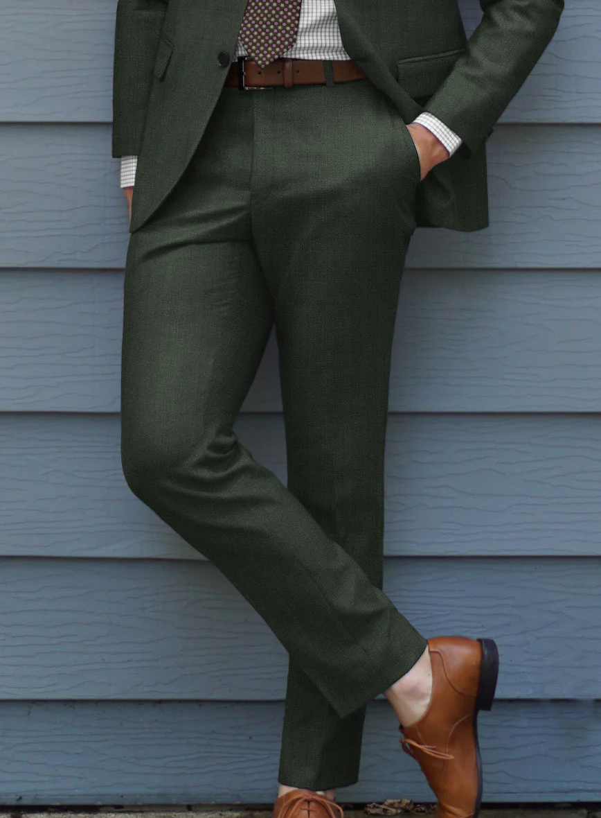 Caccioppoli Sun Dream Siuco Green Wool Pants - Image 2