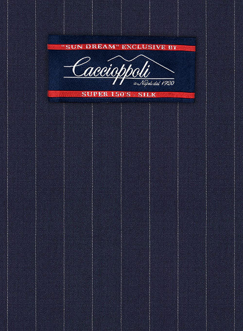 Caccioppoli Sun Dream Sodina Navy Blue Wool Silk Jacket - Image 2