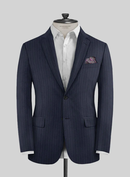 Caccioppoli Sun Dream Sodina Navy Blue Wool Silk Suit - Image 2