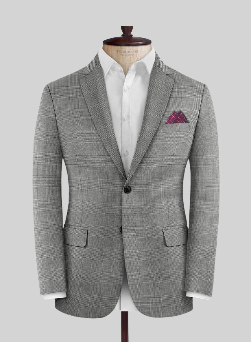 Caccioppoli Sun Dream Spiro Black Wool Silk Suit - Image 3
