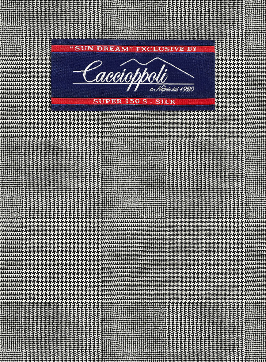 Caccioppoli Sun Dream Spiro Black Wool Silk Suit - Image 6