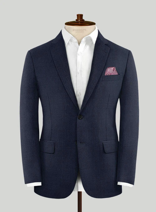 Caccioppoli Sun Dream Steel Blue Wool Silk Suit - Image 2