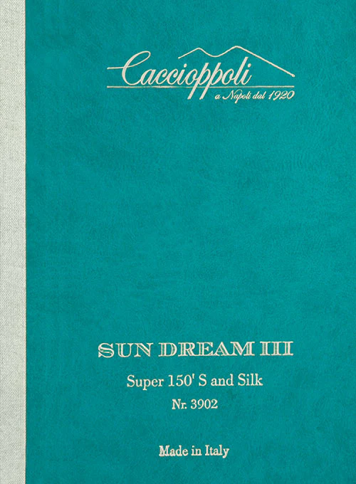Caccioppoli Sun Dream Steel Blue Wool Silk Pants - Image 3