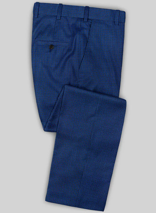 Caccioppoli Sun Dream Trippo Blue Wool Silk Suit - Image 4