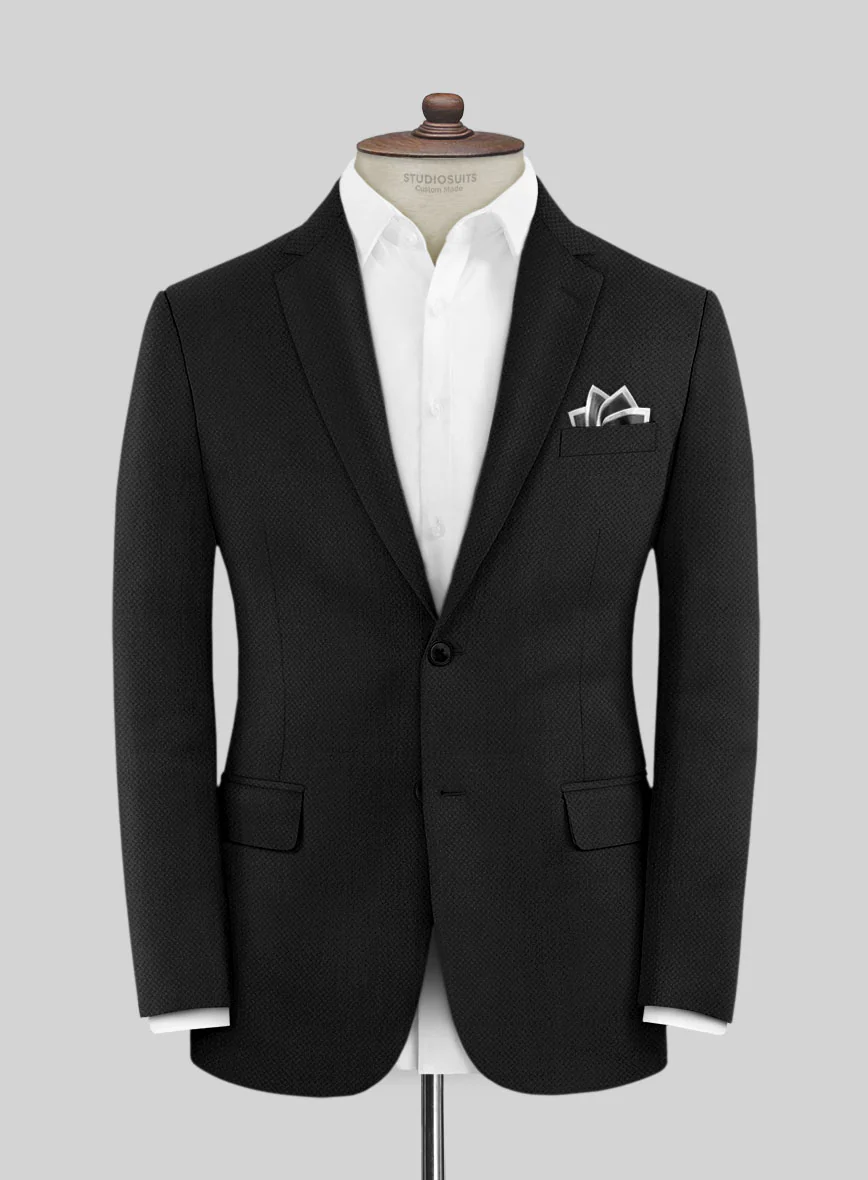 Caccioppoli Sun Dream Zallo Black Wool Silk Suit - Image 3