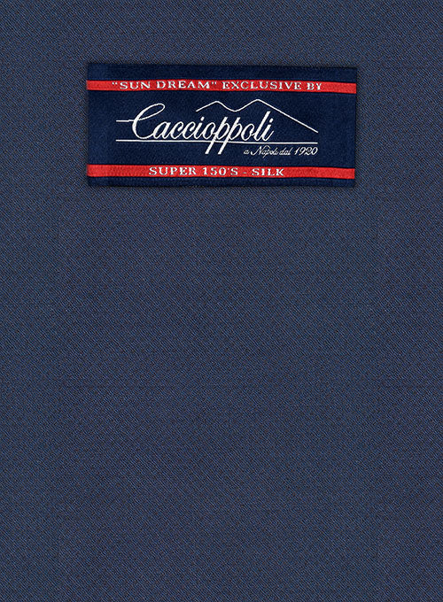 Caccioppoli Sun Dream Zoncci Blue Wool Silk Jacket - Image 2