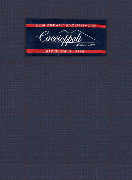 Caccioppoli Sun Dream Zorati Blue Wool Silk Suit - Image 2