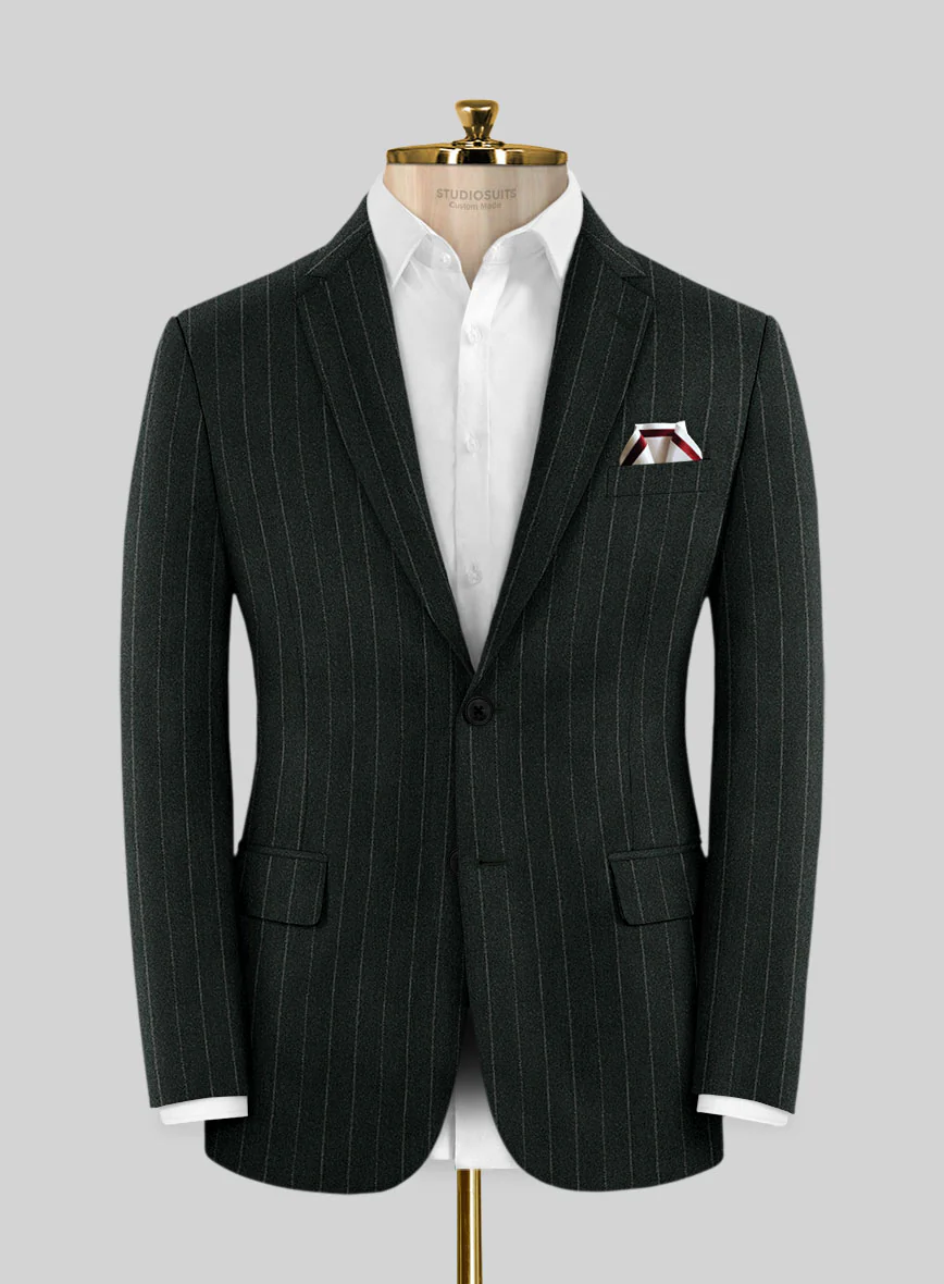 Caccioppoli Udia Dark Green Wool Suit - Image 3