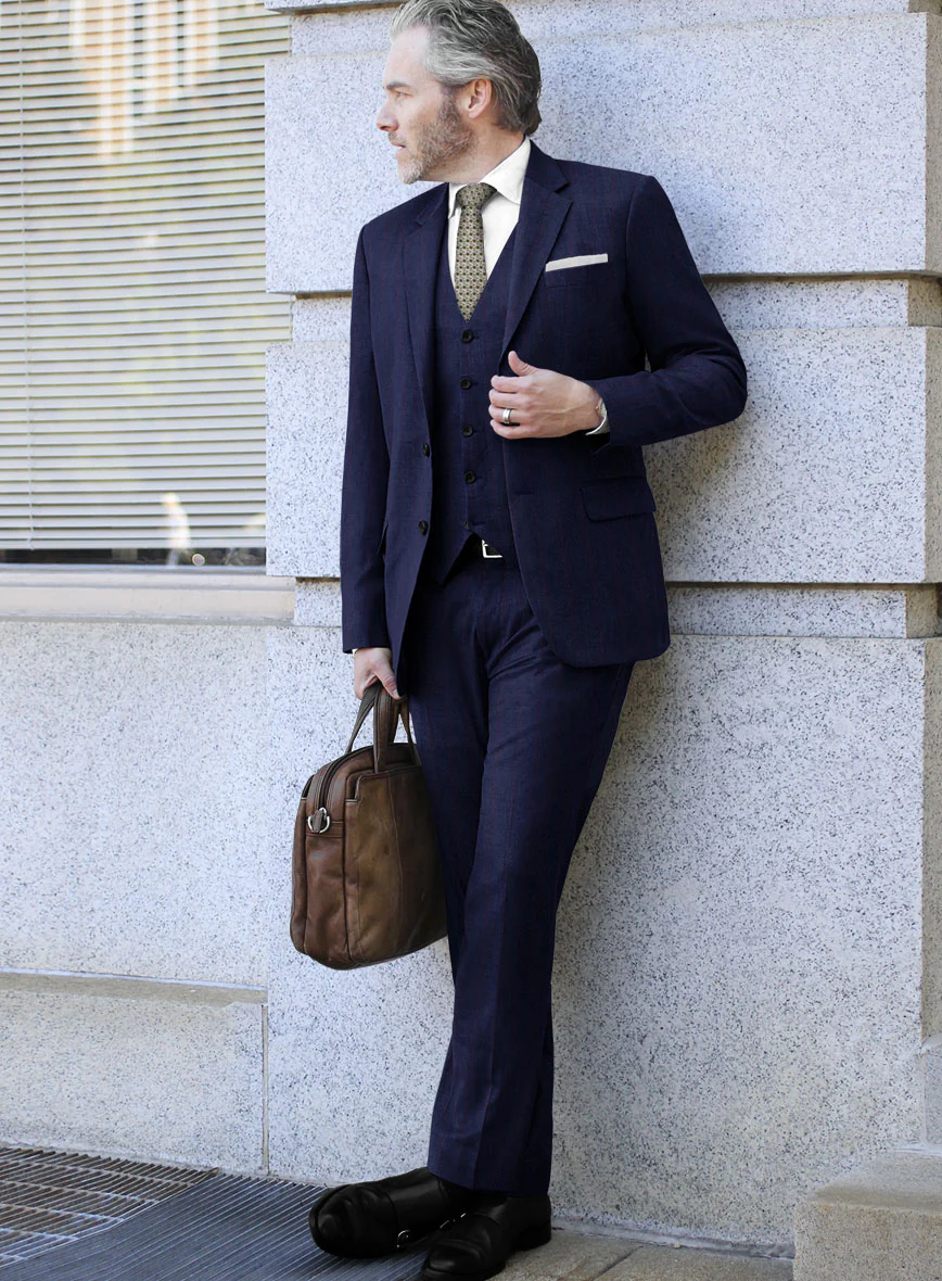 Caccioppoli Utoroa Blue Wool Pants - Image 2