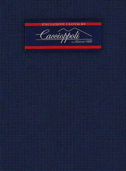 Caccioppoli Wool Blue Chebio Pants - Image 5