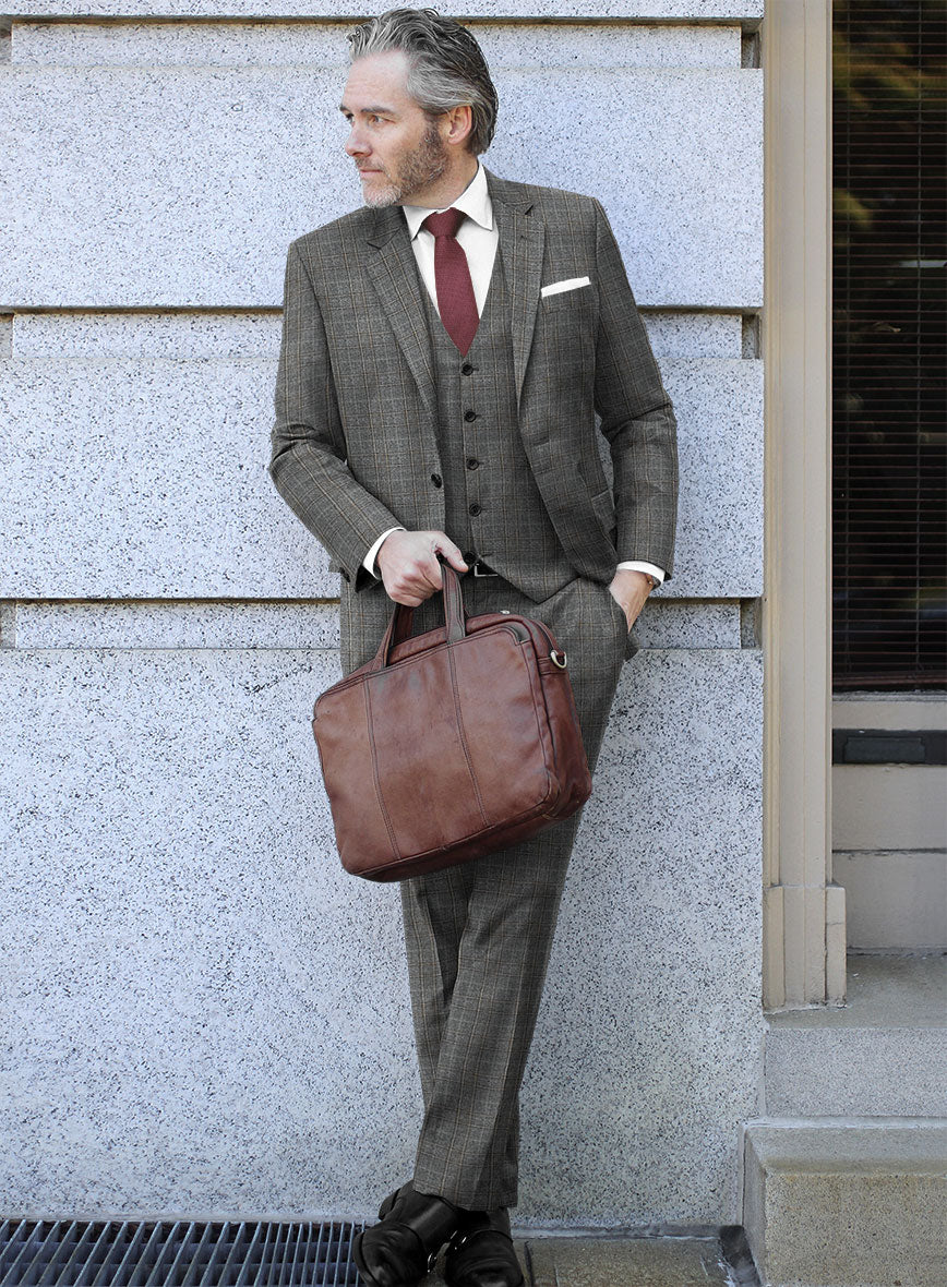 Caccioppoli Xofia Brown Wool Suit - Image 2