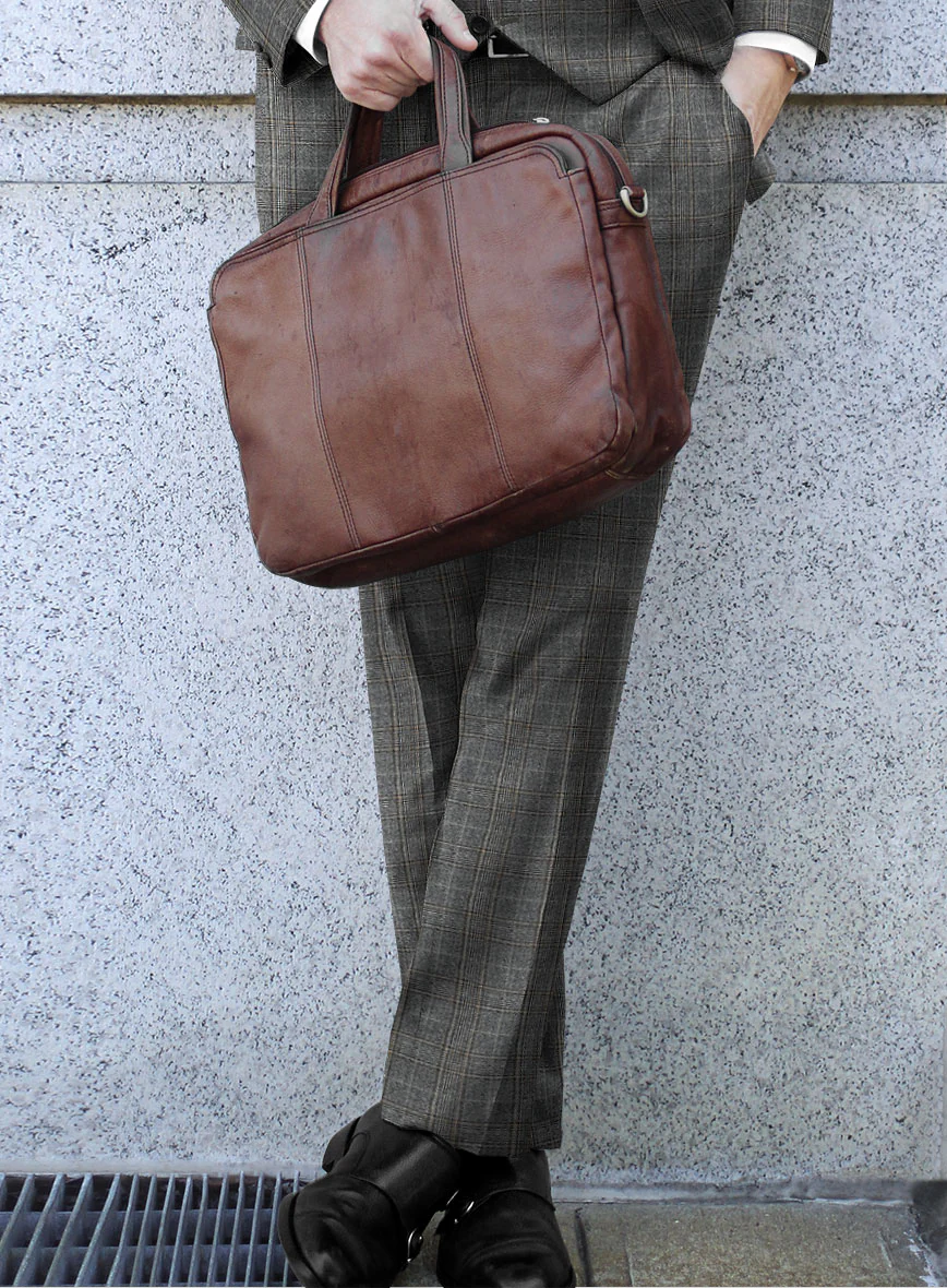 Caccioppoli Xofia Brown Wool Suit - Image 4
