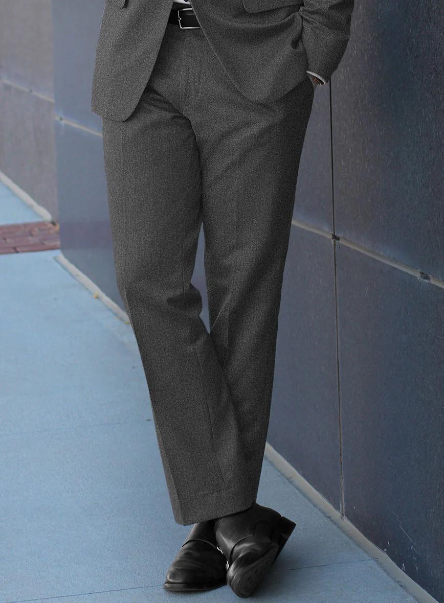 Caccioppoli Yorge Iron Gray Wool Pants - Image 2