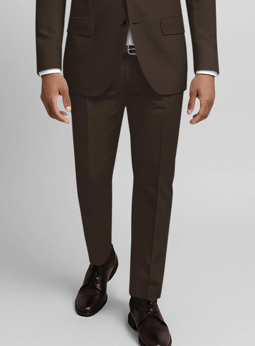 Caffe Brown Stretch Chino Suit - Image 7