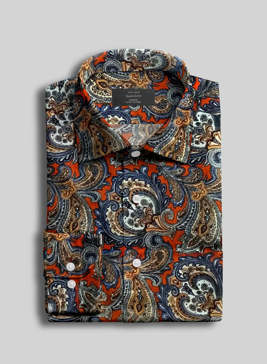 Caldris Paisley Silk Shirt - Image 2