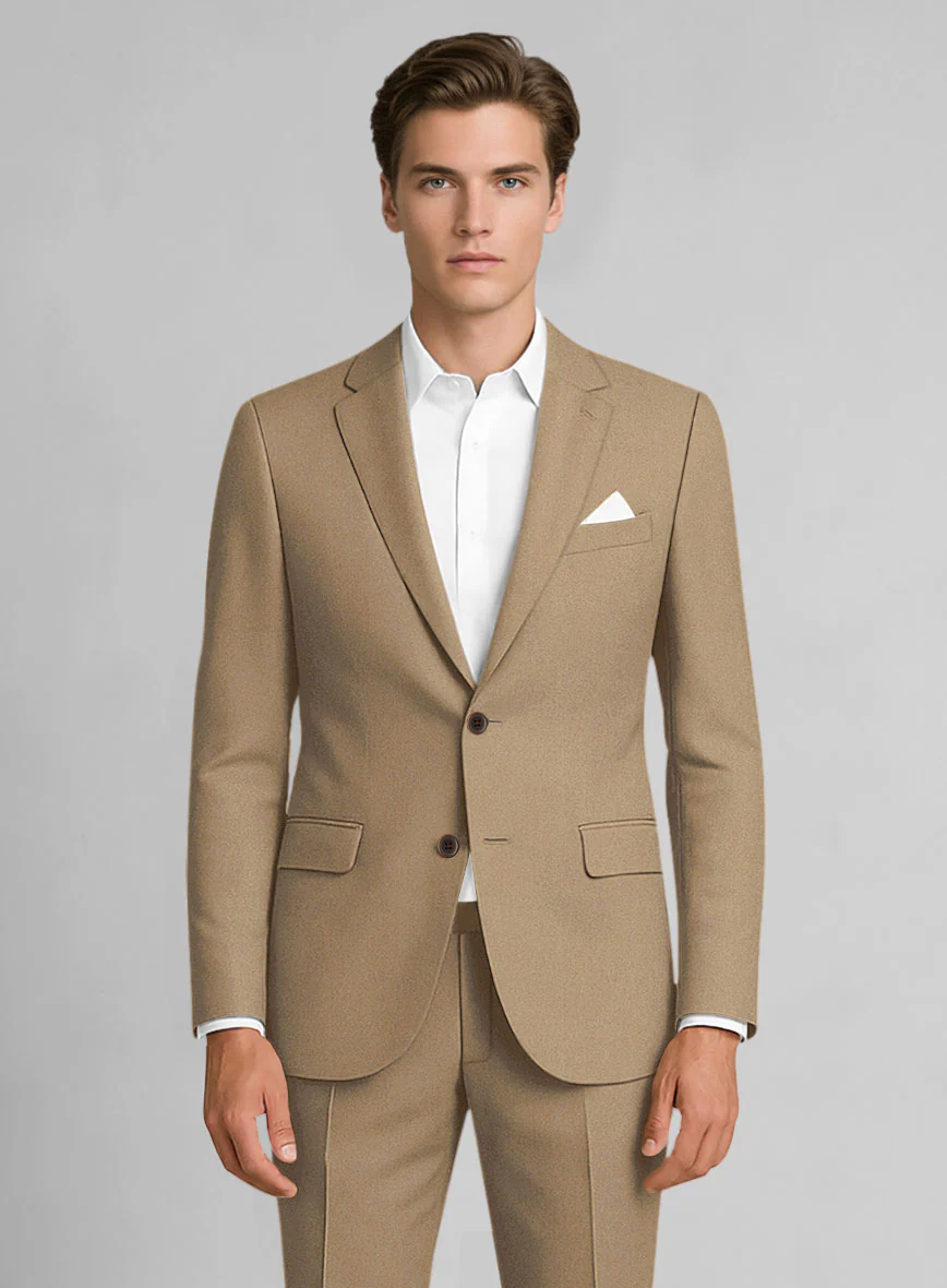 Camel Khaki Stretch Chino Jacket - Image 2