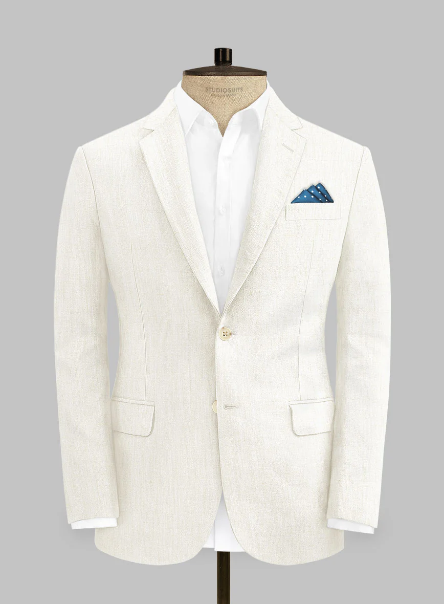 Campari Cream Linen Suit - Image 3
