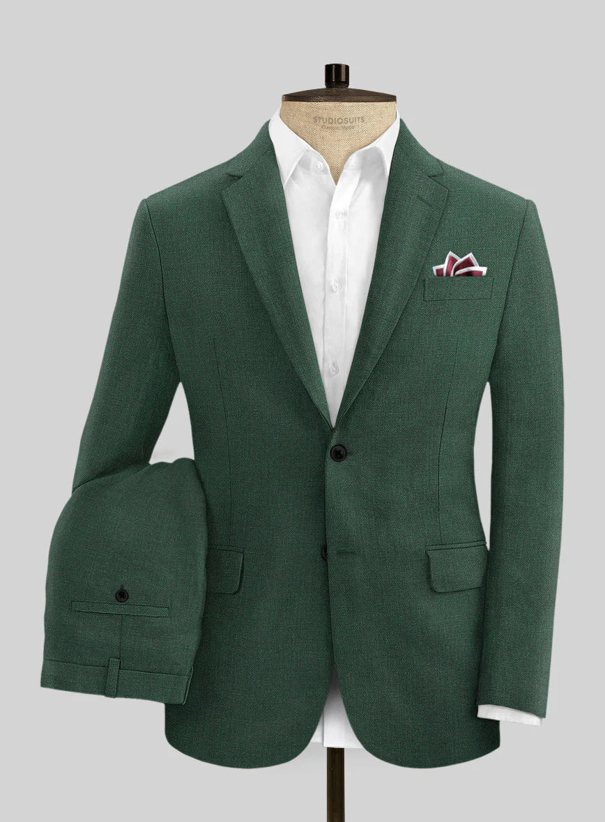 Campari Green Mile Linen Suit - Image 2
