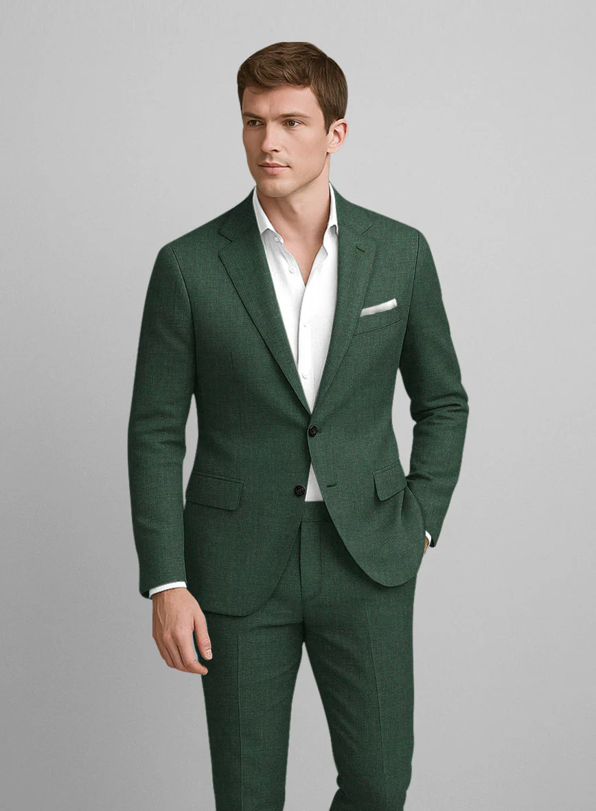 Campari Green Mile Linen Suit - Image 3