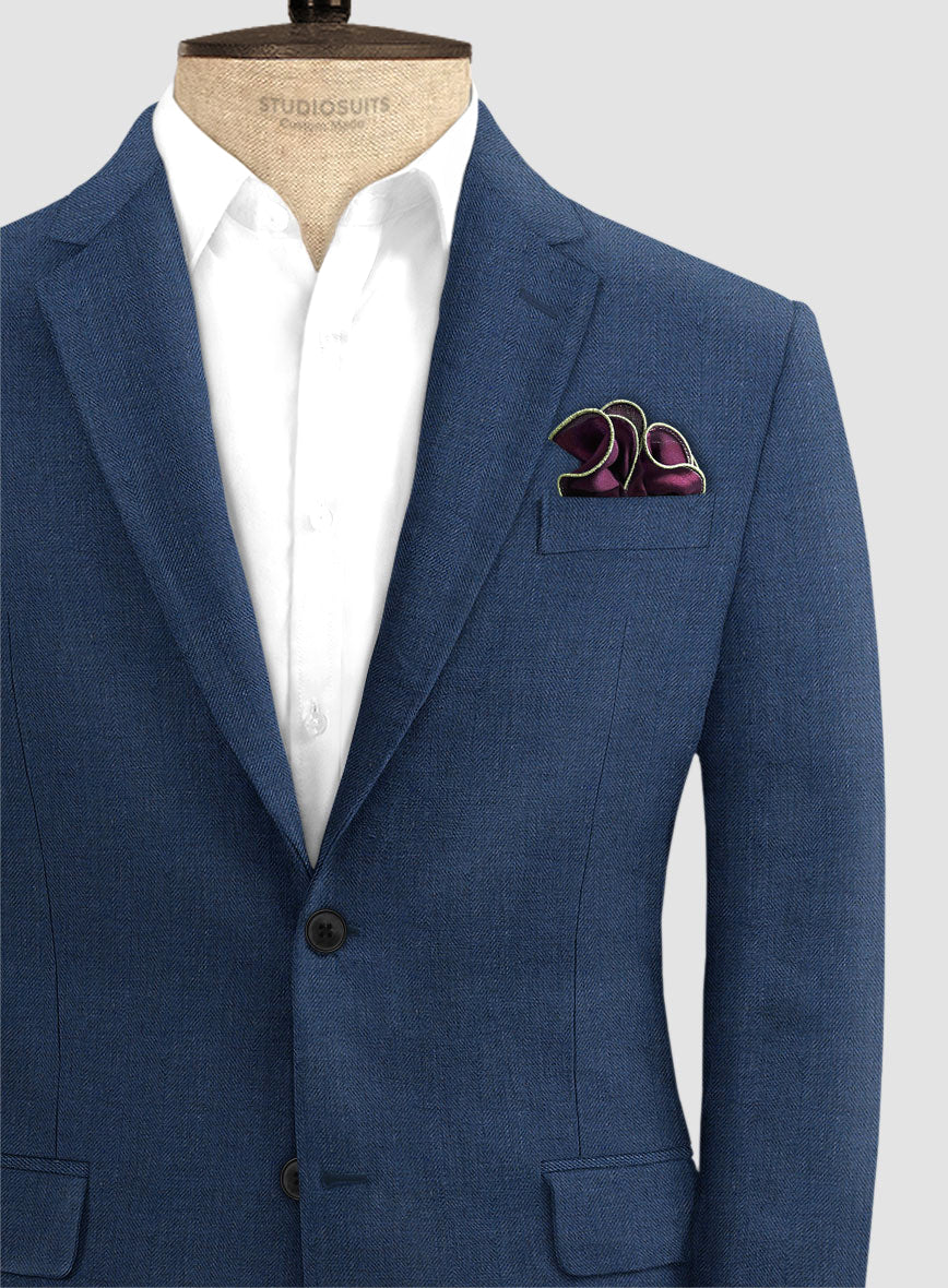 Campari Indigo Linen Jacket - Image 2