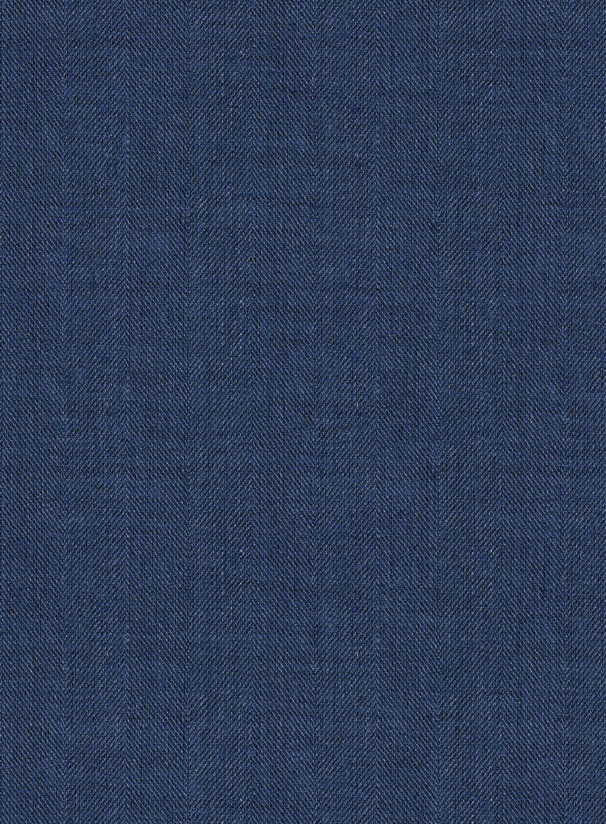 Campari Indigo Linen Suit - Image 7