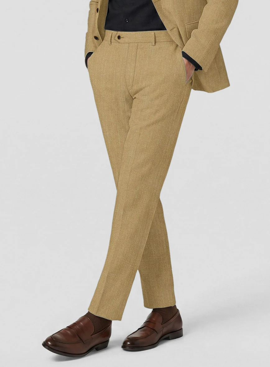 Campari Khaki Linen Suit - Image 6