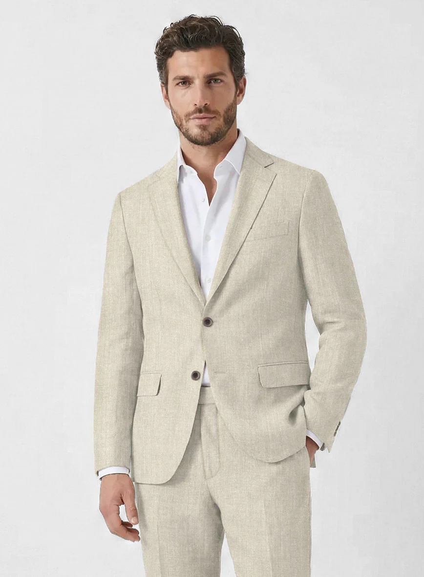 Campari Oatmeal Linen Jacket - Image 2
