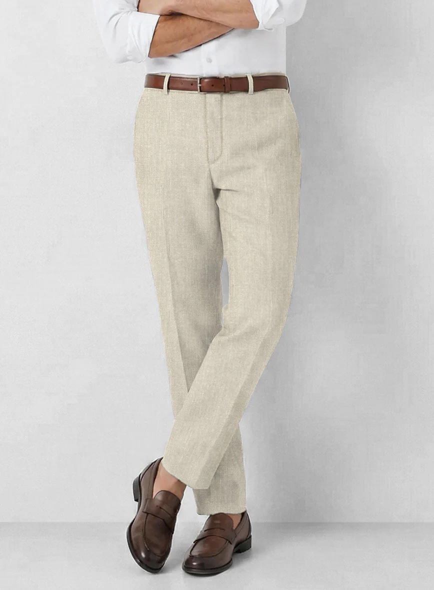 Campari Oatmeal Linen Suit - Image 6