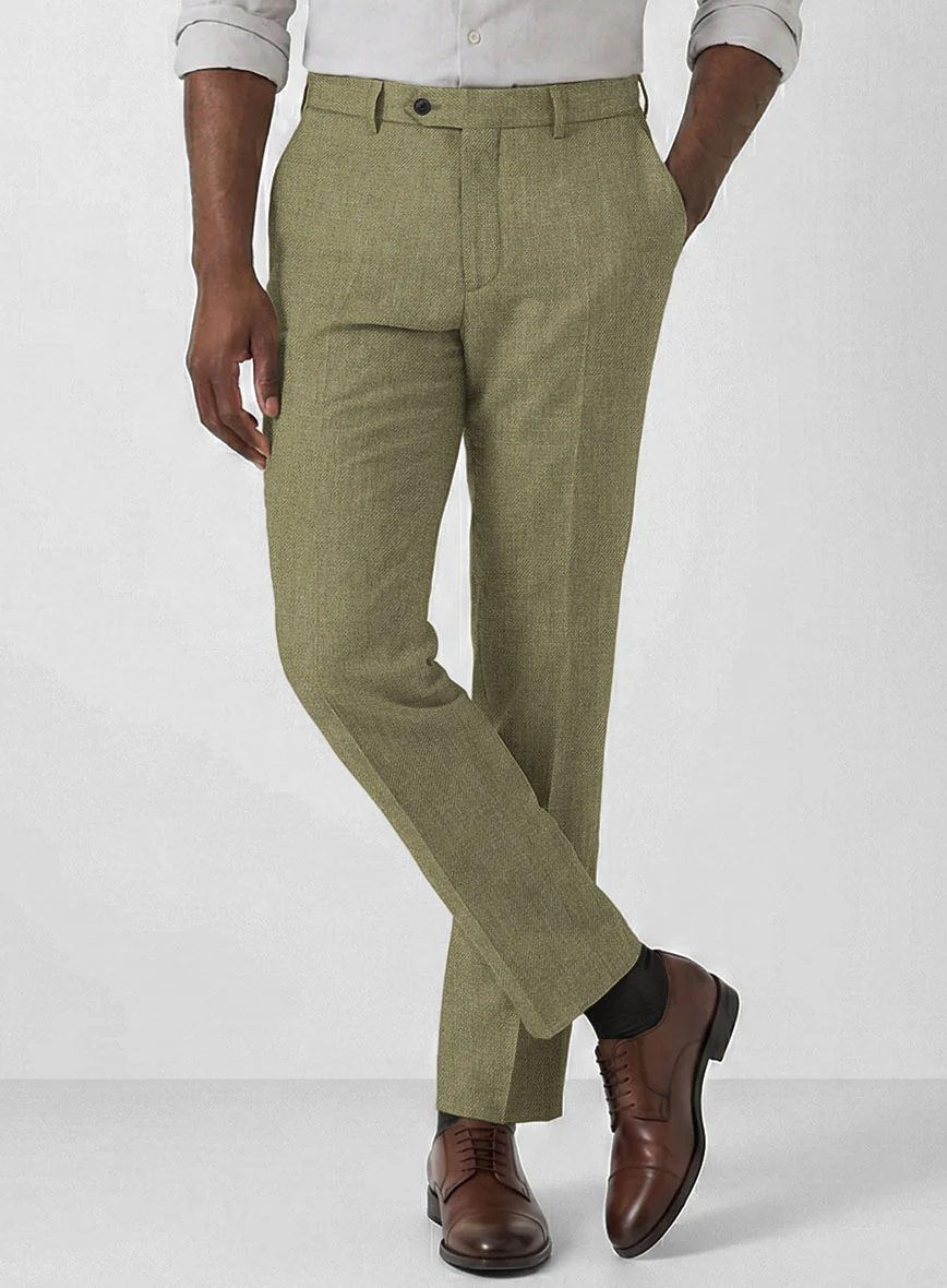 Campari Rustic Green Linen Suit - Image 6