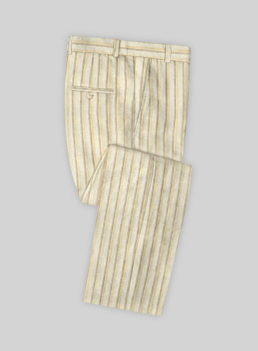 Campari Vama Stripe Linen Suit - Image 5