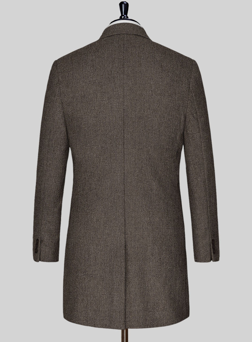 Carre Brown Tweed Overcoat - Image 2