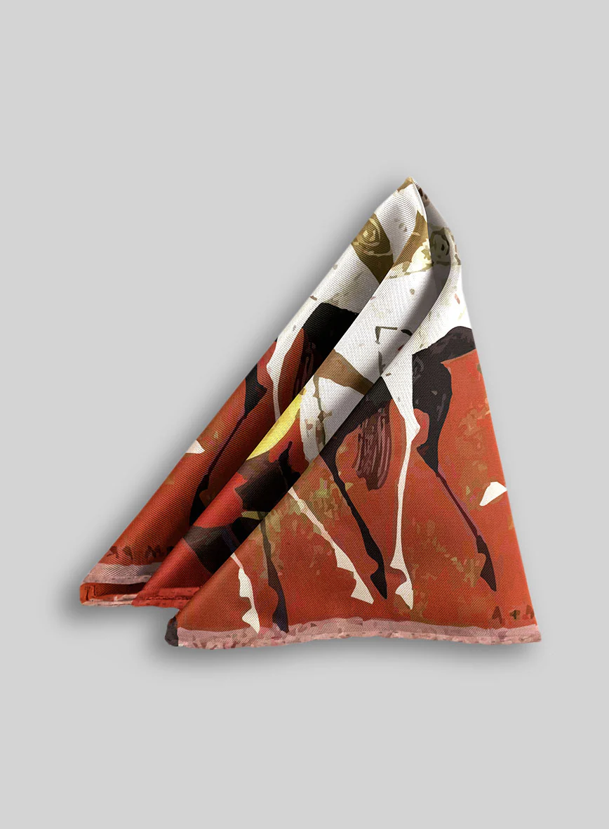 Cavalieri Silk Pocket Square - Image 2