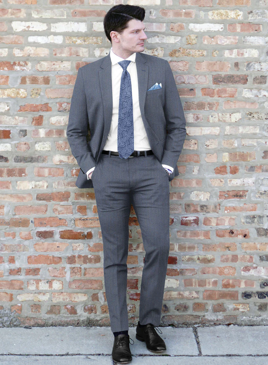 Cavalry Twill Blue Wool Suit - Image 2