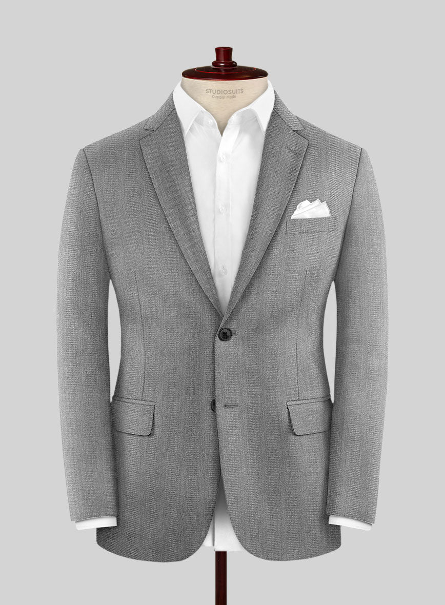 Cavalry Twill Light Gray Wool Suit - Image 3