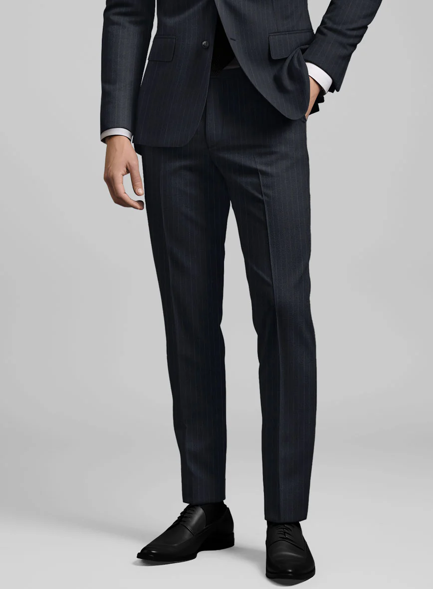 Chalkstripe Blue Wool Suit - Image 6