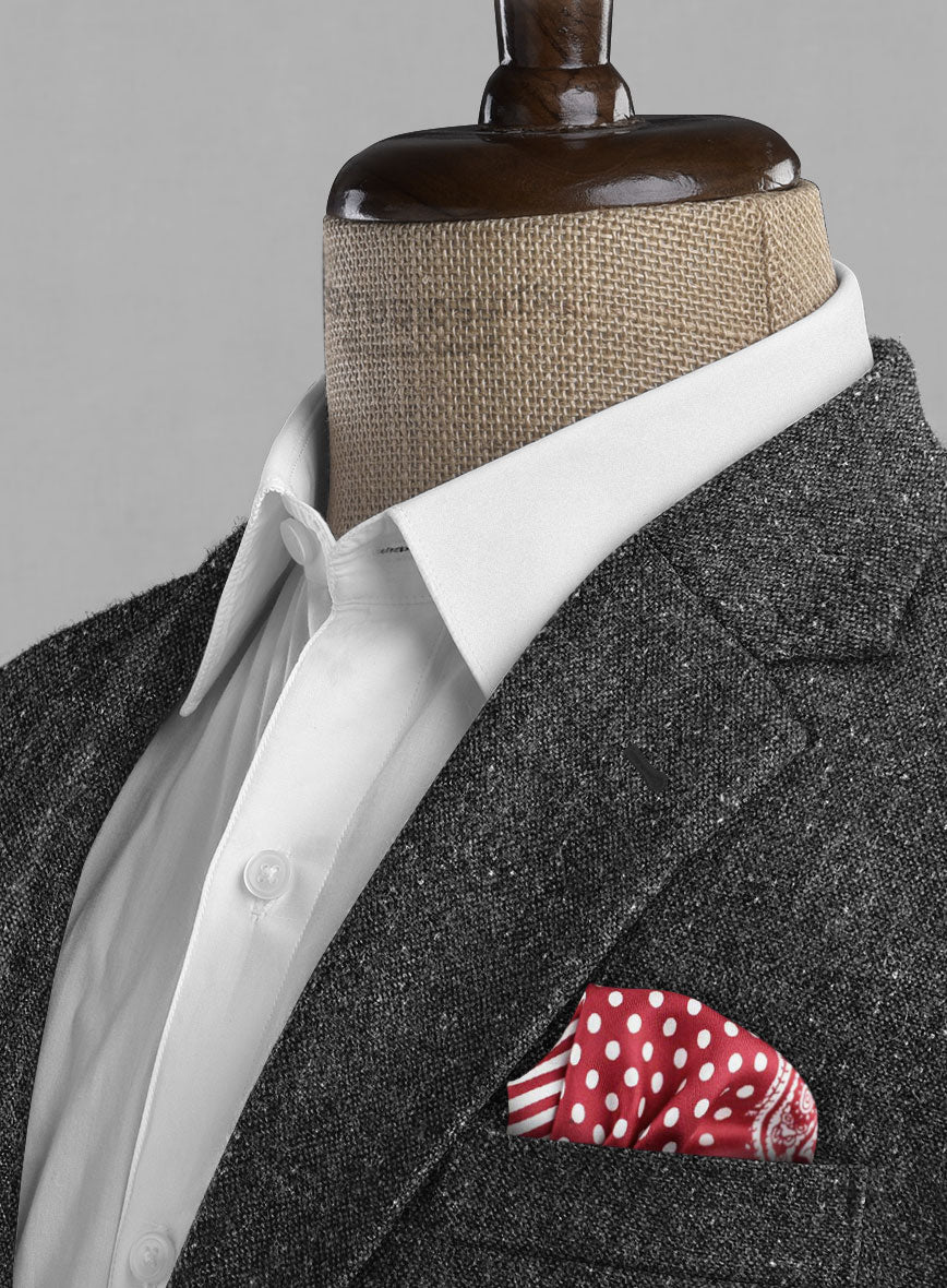 Charcoal Flecks Donegal Tweed Jacket - Image 4
