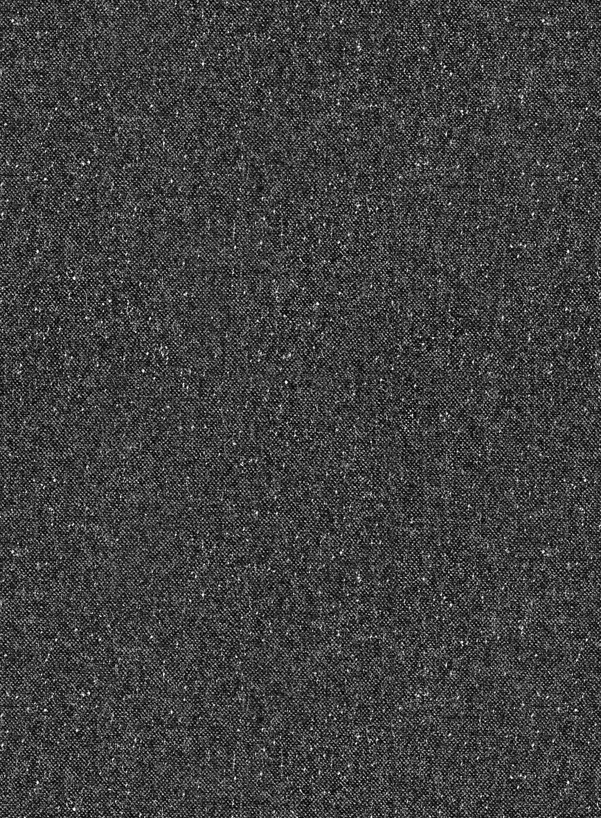 Charcoal Flecks Donegal Tweed Overcoat - Image 4