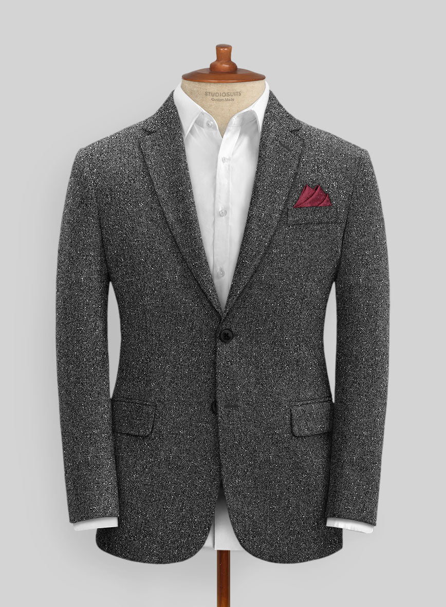 Charcoal Flecks Donegal Tweed Suit - Image 3