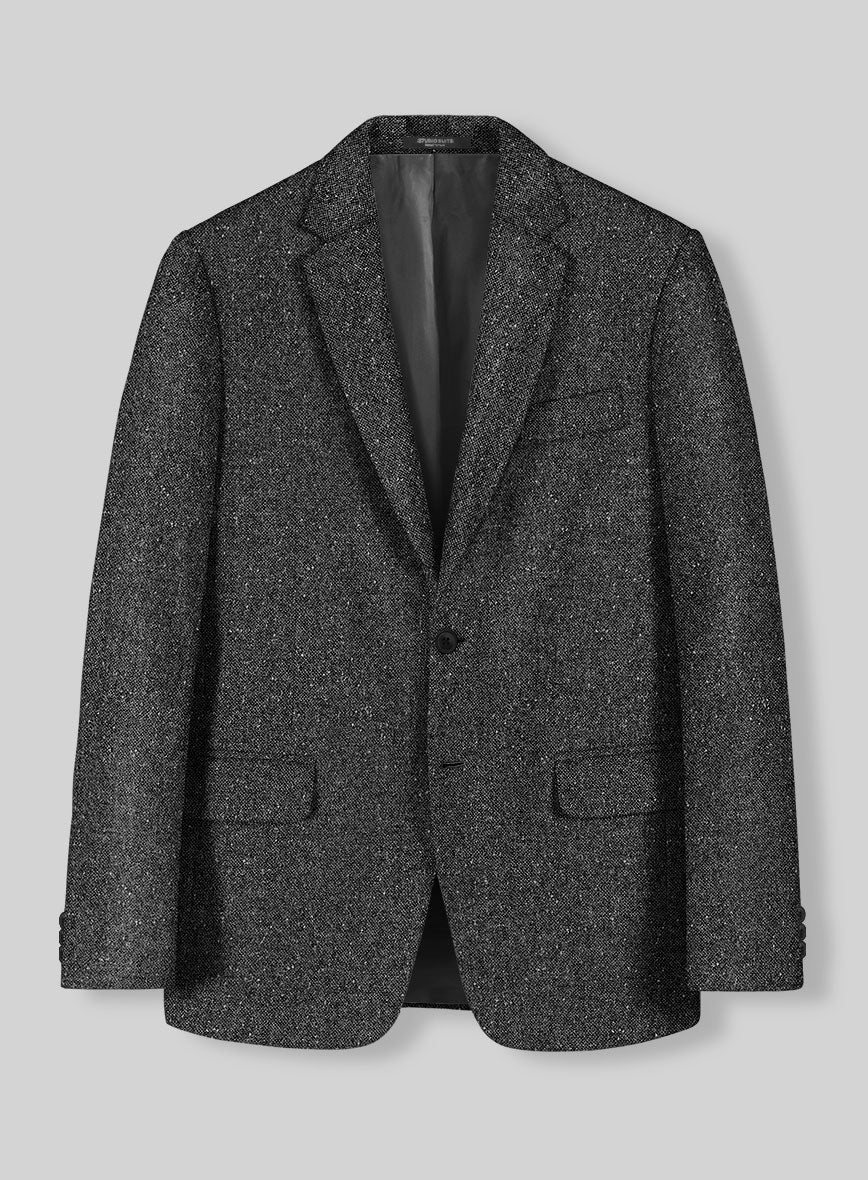 Charcoal Flecks Donegal Tweed Suit - Image 4